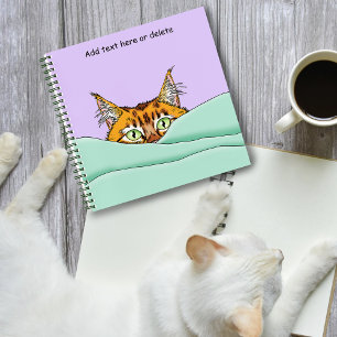 Good Morning Orange Cat Funny Notebook