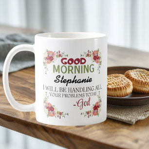 Good Morning Personalised Name God's Assurance mug