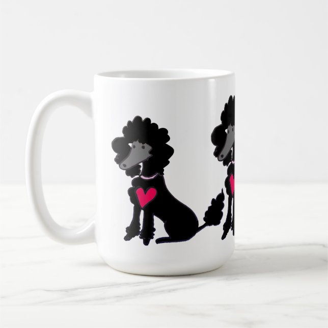 Good Morning Poodles! Coffee Mug (Left)