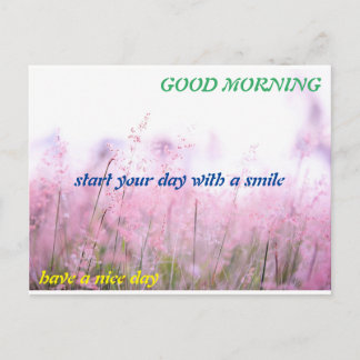 good morning postcard