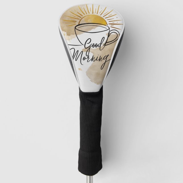 Good Morning Postcard Golf Head Cover (Front)