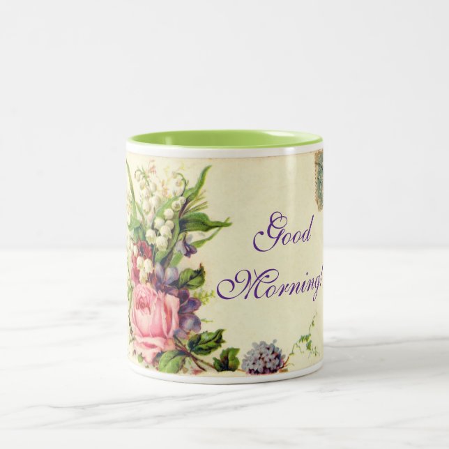 Good Morning Postcard Mug (Center)