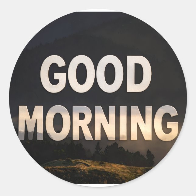 Good morning sticker (Front)