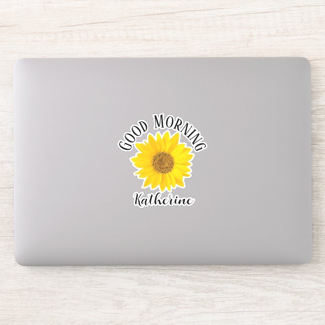 Good Morning Sunflower Custom Name (Computer)