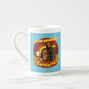 Good Morning Sunshine Bigfoot Coffee Humour Art Bone China Mug