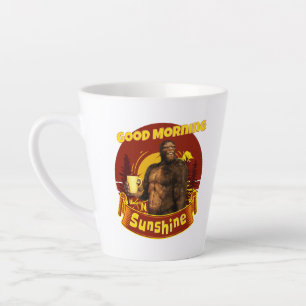 Good Morning Sunshine Bigfoot Coffee Humour Art Latte Mug