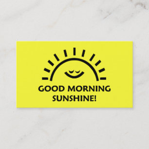 Good Morning Sunshine Business Card