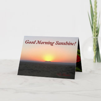 Good morning sunshine card