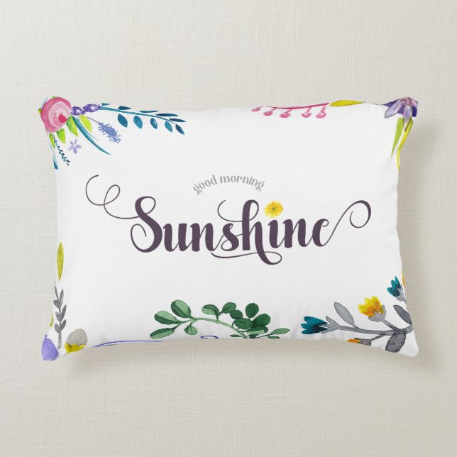 Good Morning Sunshine Decorative Cushion (Front)