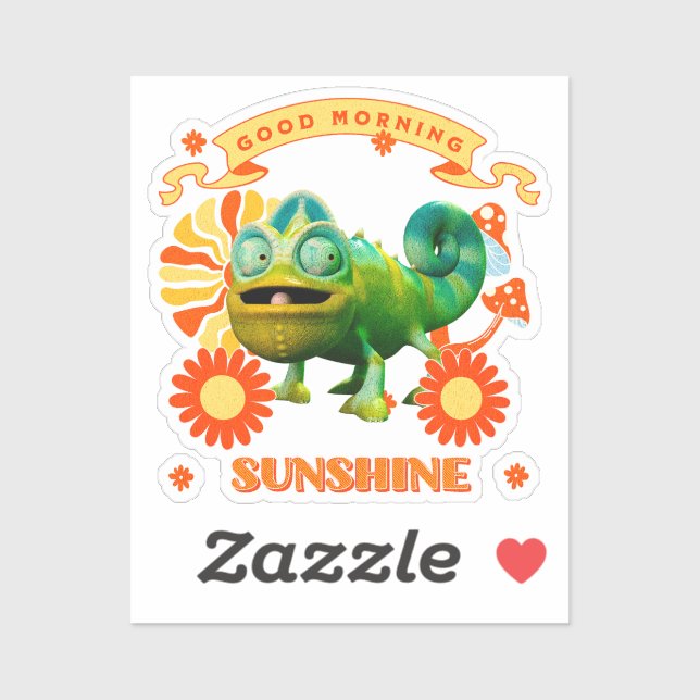 Good Morning Sunshine Funny Chameleon (Sheet)