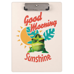 Good Morning Sunshine Funny Chameleon Clipboard