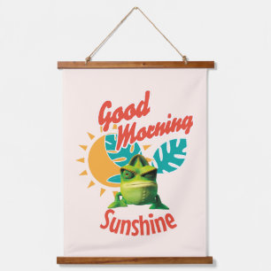 Good Morning Sunshine Funny Chameleon Hanging Tapestry
