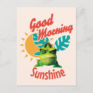 Good Morning Sunshine Funny Chameleon Holiday Postcard