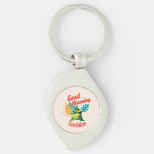 Good Morning Sunshine Funny Chameleon Key Ring