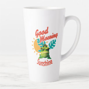 Good Morning Sunshine Funny Chameleon Latte Mug