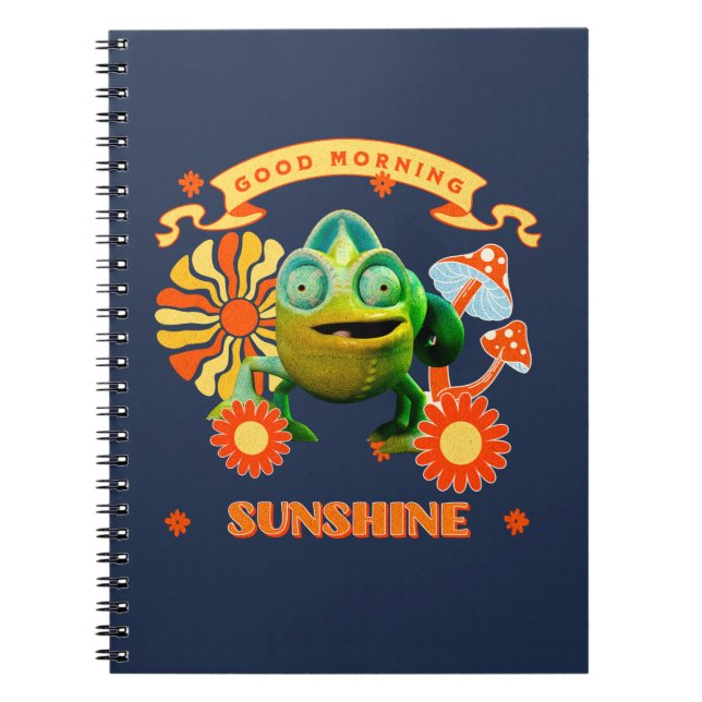Good Morning Sunshine Funny Chameleon Notebook (Front)