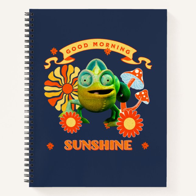 Good Morning Sunshine Funny Chameleon Notebook (Front)