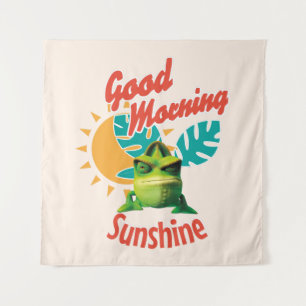 Good Morning Sunshine Funny Chameleon Tapestry