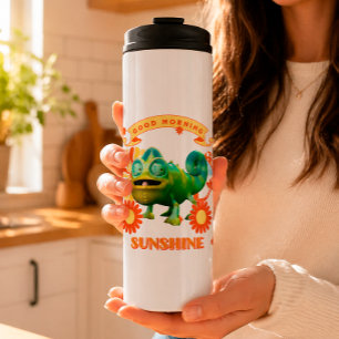 Good Morning Sunshine Funny Chameleon Thermal Tumbler