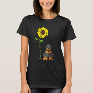 Good Morning Sunshine Love My Rottweiler Dog Mom T-Shirt