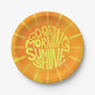 Good Morning, Sunshine! Paper Plate