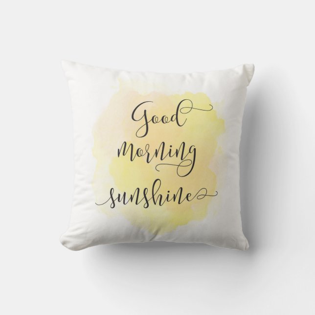 Good morning sunshine pillow (Front)