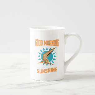 Good Morning Sunshine Pterodactyl Dino Bone China Mug
