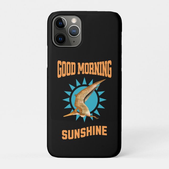 Good Morning Sunshine Pterodactyl Dino Case-Mate iPhone Case (Back)