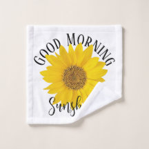 Good Morning Sunshine Sunflower White