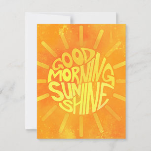Good Morning, Sunshine! Thank You Card