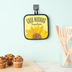 Good Morning Sunshine Yellow Sunflower Pot Holder