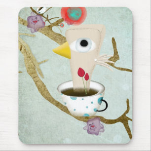 Good morning ugly insect aqua pink art Mousepad