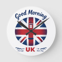Good Morning UK – Union Jack & London Phone Box