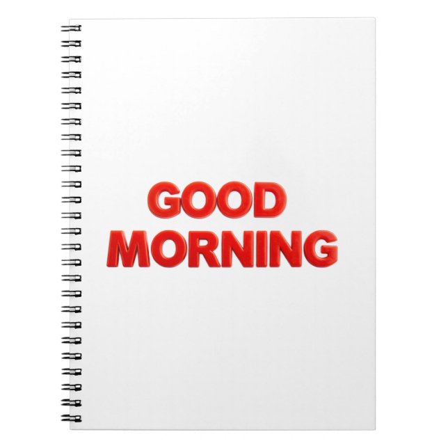 Good Morning Vibes Notebook (Front)
