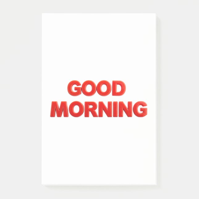 Good Morning Vibes Post-it Notes (Front)
