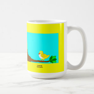 Good Morning Yellow Bird Coffee Mug