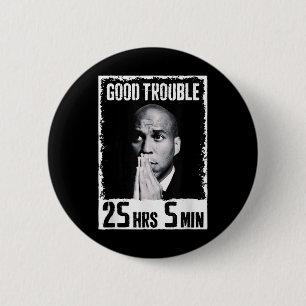 Good Necessary Trouble Corey Booker 25 Hrs And 5 M 6 Cm Round Badge
