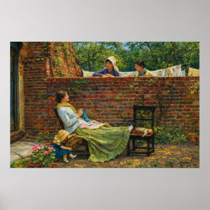 Good neighbours by John William Waterhouse Poster