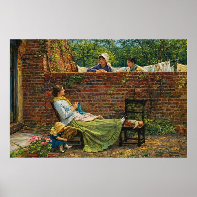 Good neighbours by John William Waterhouse Poster (Front)