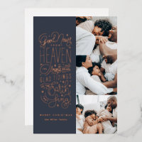 Good News from Heaven Foil Holiday Card