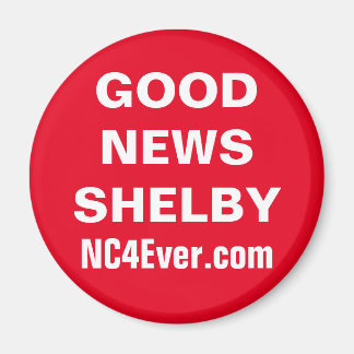 good news shelby RED Magnet