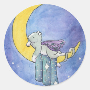 Good Night Classic Round Sticker
