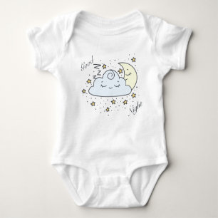 Good Night Cloud & Moon Baby Bodysuit