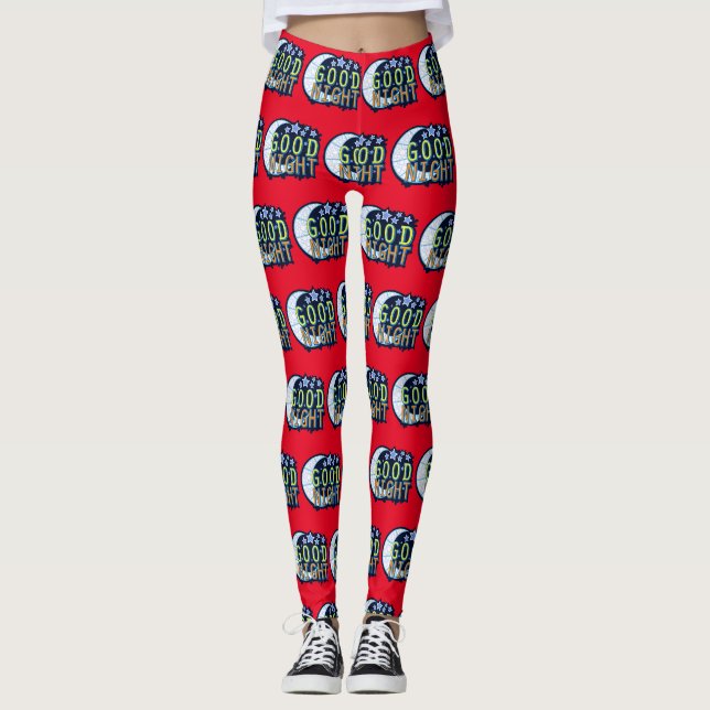 Good Night Crescent Moon Thunder_Cove Leggings (Front)