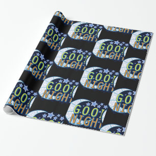 Good Night Crescent Moon Thunder_Cove Wrapping Paper