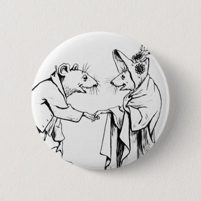 Good Night Mice 6 Cm Round Badge (Front)