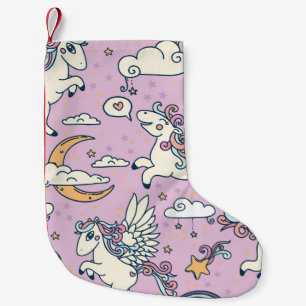 Good Night Pegasus: Cute Cartoon Small Christmas Stocking