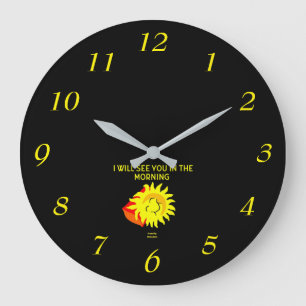 Good Night Sun Acrylic Wall Clock