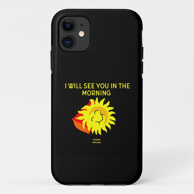 Good Night Sun Apple iPhone 11 Case (Back)