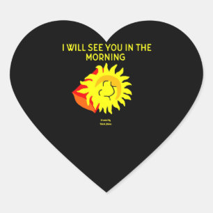 Good Night Sun Heart Sticker